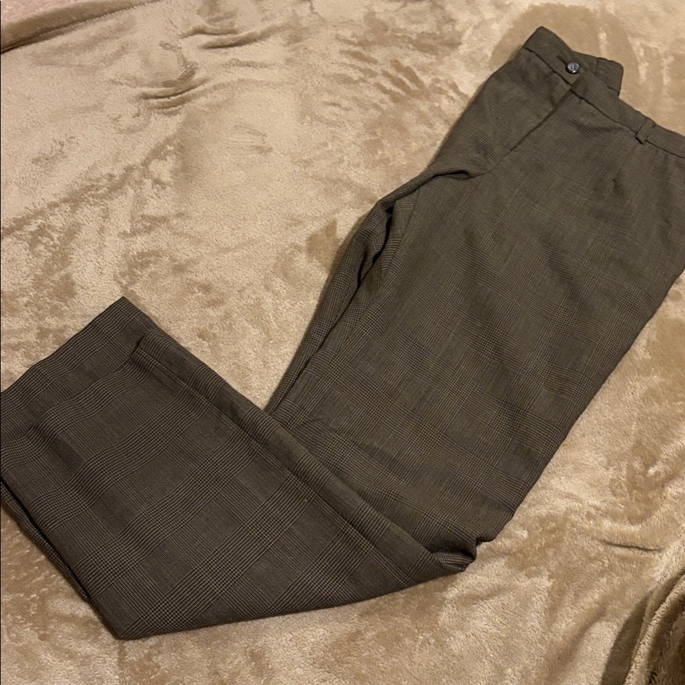 Pendleton Petite Brown Straight Leg Fully Lined Wool Trousers in Size 4